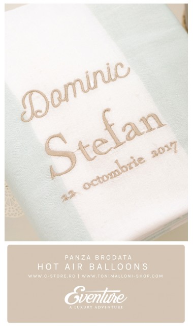 Trusou de botez cu broderie personalizata pentru baieti, Hot air Balloons 4